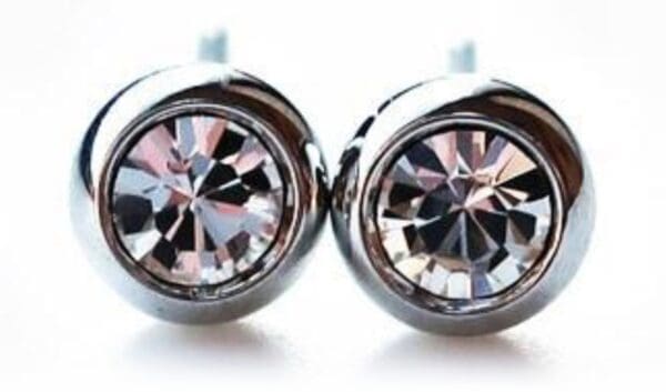 Single Bijou Pure Titanium Post Earrings – Non-Allergic Metal, Made in Japan - Image 7