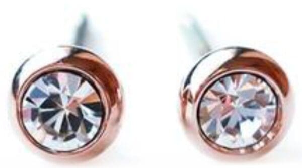 Single Bijou Pure Titanium Post Earrings – Non-Allergic Metal, Made in Japan - Image 3