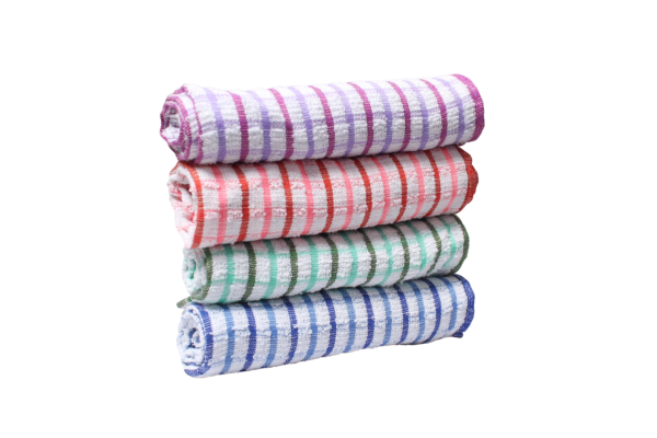 4 Pack Tribes Dish Towels for Kitchen Heavy Duty Absorbent 100% Cotton 410 GSM Terry Kitchen Towels, 17x26 (Multicolor)